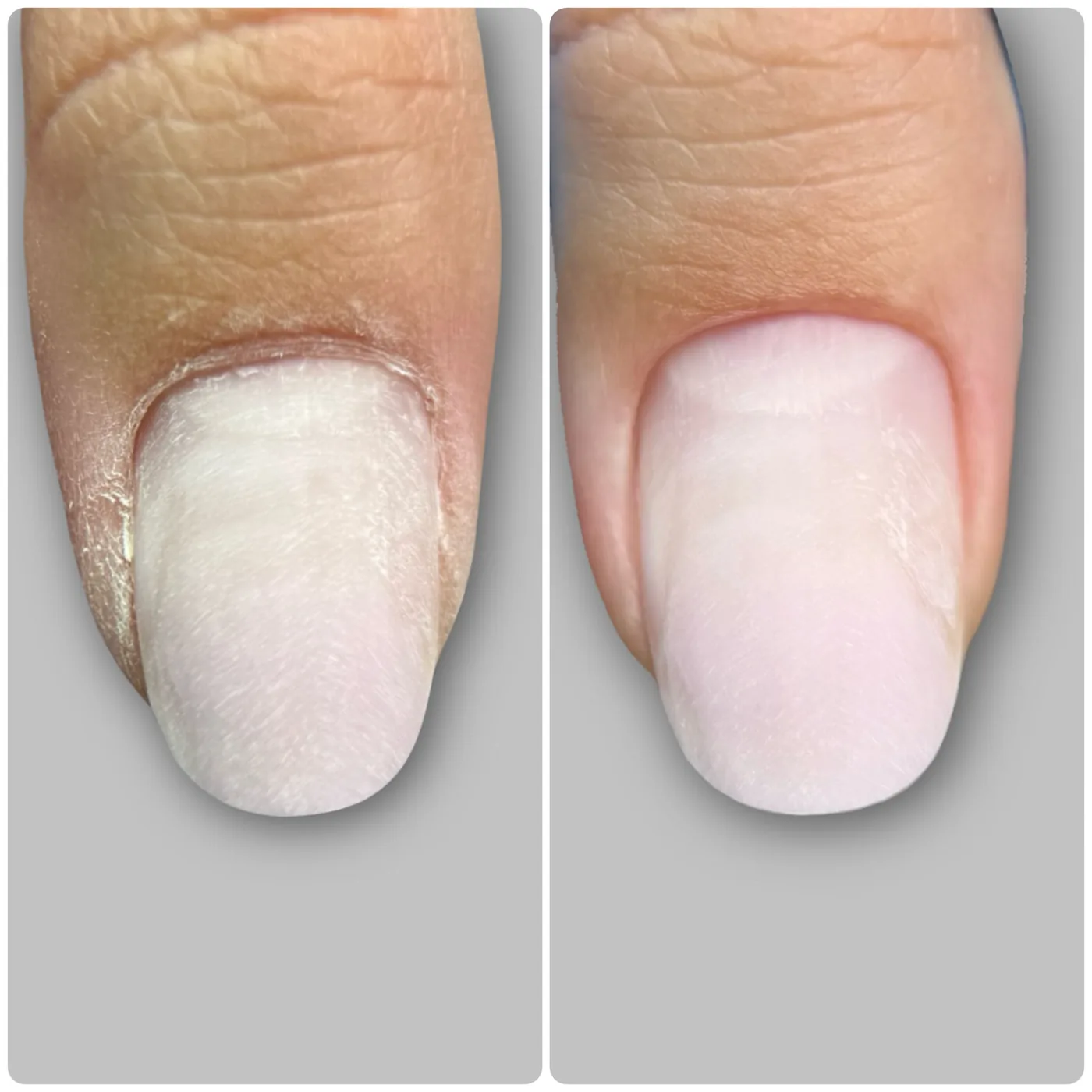 Russian combi manicure before and after example